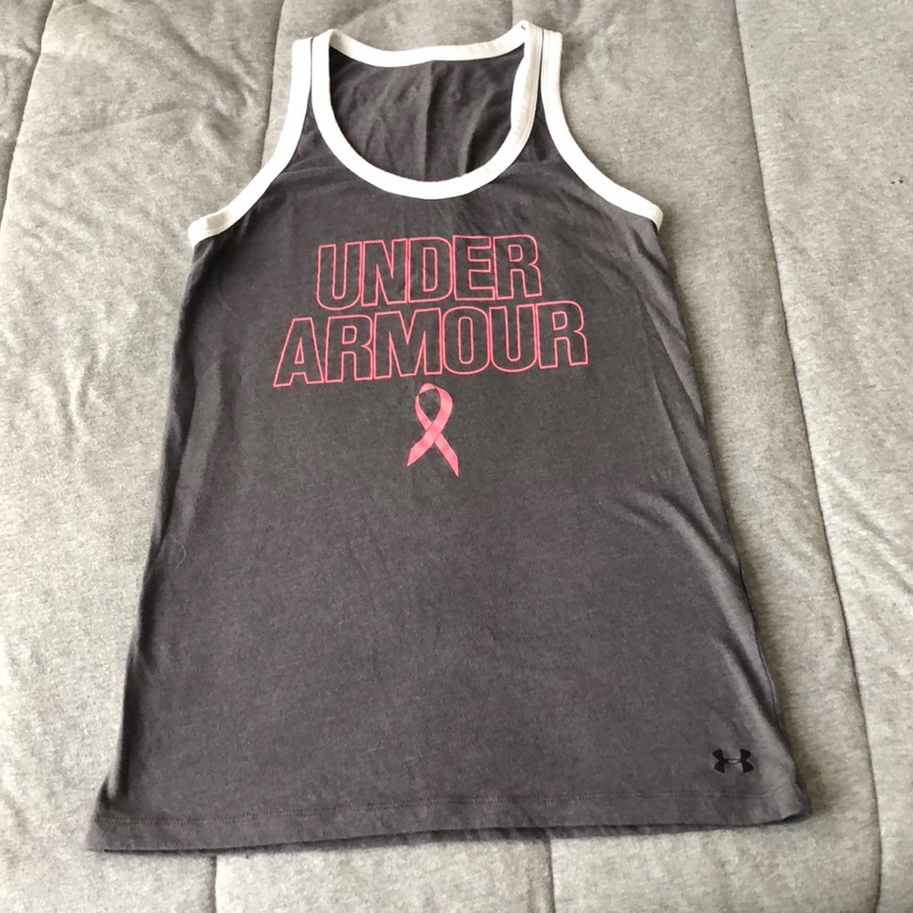 under armour breast cancer awareness tank top